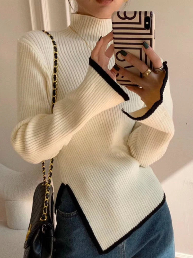 Asymmetrical Turtleneck