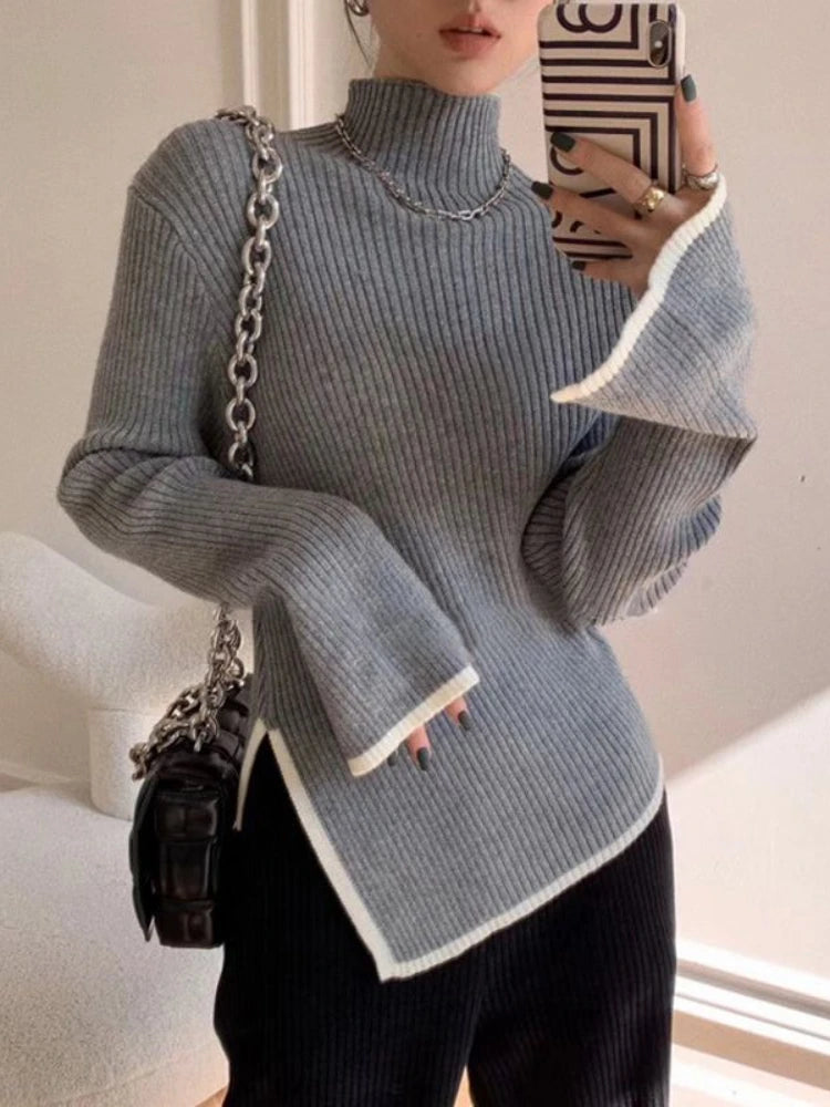 Asymmetrical Turtleneck